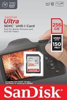 SanDisk SDXC Ultra 256GB (Class 10/UHS-I/150MB/s) SDXC-kaart 256 GB UHS-Class 1 Waterdicht, Schokbestendig - thumbnail