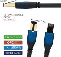 Oehlbach D1C19355 RJ45 Netwerkkabel, patchkabel CAT 8.1 5.00 m Zwart 1 stuk(s) - thumbnail