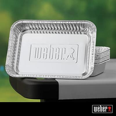 Weber Aluminium druipbakjes Klein, 10 stuks - thumbnail