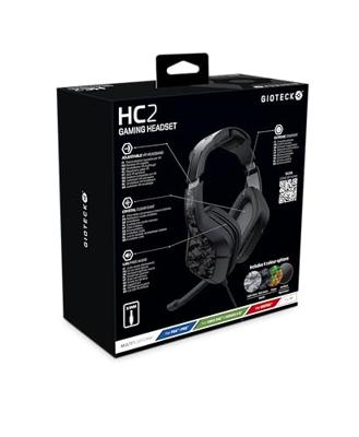 Gioteck HC2 Headset Hoofdband 3,5mm-connector Zwart, Grijs Gioteck HC2 Headset Hoofdband 3,5mm-connector Zwart, Grijs