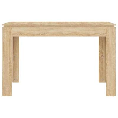 Eettafel 120x60x76 cm bewerkt hout sonoma eikenkleurig