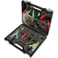 SKS Hirschmann PMS SKS Electronic Veiligheids-krokodilklemmenset Steekaansluiting 4 mm, Steekaansluiting 2 mm, Steekaansluiting 0.64 mm CAT III 1000 V Zwart, - thumbnail