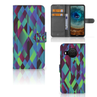 Nokia X10 | Nokia X20 | Book Case | Abstract Green Blue - thumbnail