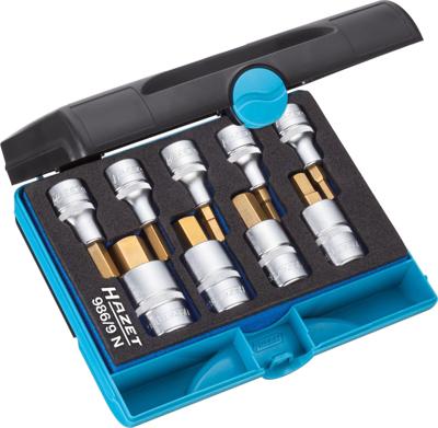 Hazet 986/9 N 986/9N Dopsleutelinzetset 1/2 (12.5 mm) 9-delig Hazet 986/9 N 986/9N Dopsleutelinzetset 1/2 (12.5 mm) 9-delig
