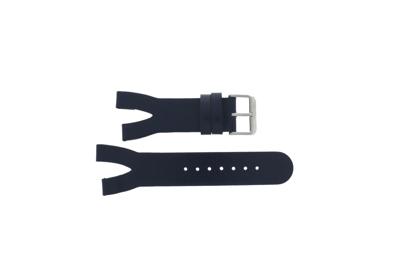 Horlogeband Davis 1401 / 1403 Leder Blauw 10mm