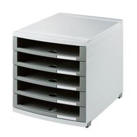 HAN CONTUR 1505-0-19 Ladebox Lichtgrijs DIN A4, DIN B4, DIN C4 Aantal lades: 5 - thumbnail