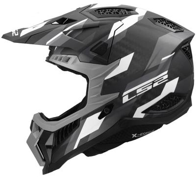 LS2 crosshelm "mx703 x-force phantom" helmet mx703 x-force phantom matt gr./sw m LS2 crosshelm "mx703 x-force phantom" helmet mx703 x-force phantom matt gr./sw m