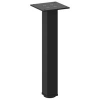 Salontafelpoten 4 st 42-44 cm staal zwart - thumbnail