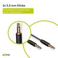goobay AUX audio connector kabel, 3,5mm stereo - thumbnail