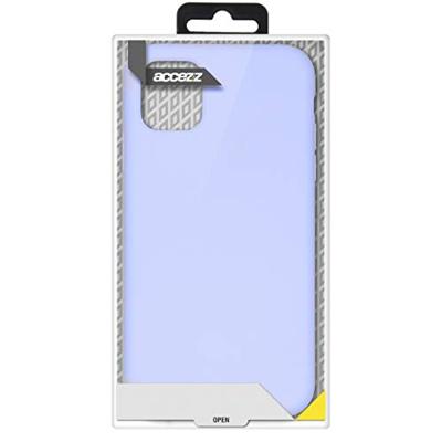 Accezz Liquid Silicone Backcover Samsung Galaxy S21 Telefoonhoesje Paars