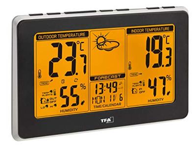 TFA Dostmann Mondo 35.1151.01 Draadloos weerstation Verwachting voor 1 dag Aantal sensoren max.: 3