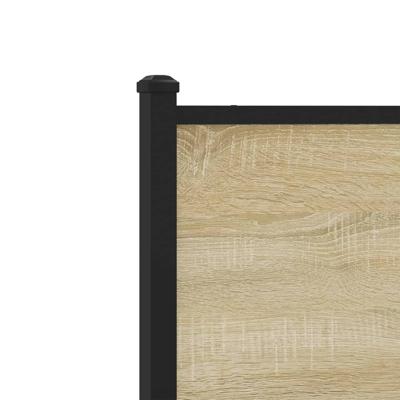 Bedframe zonder matras metaal sonoma eikenkleurig 150x200 cm