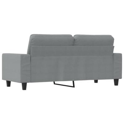 Tweezitsbank 140 cm stof lichtgrijs