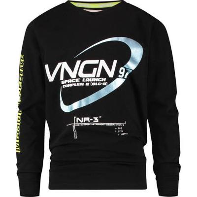 Vingino longsleeve Jurt met printopdruk zwart