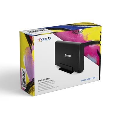 Hard drive hoes TooQ TQE-3531B 3,5" USB 3.0 Zwart 3,5" Hard drive hoes TooQ TQE-3531B 3,5" USB 3.0 Zwart 3,5"