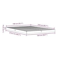 Vloerbedframe massief grenenhout 140x210 cm - thumbnail
