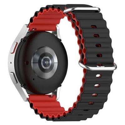 Garmin Venu 2 & 3 - Ocean Style bandje - Zwart / rood