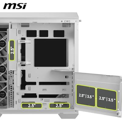 ATX Semi-toren BehuizingMSI MAG PANO 100R PZ Wit