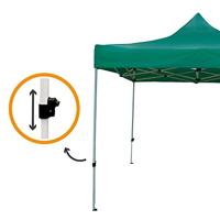 Tuinhuisje Aktive Opvouwbaar Aanpasbare hoogte Staal Polyester 420D Oxford Groen 300 x 320 x 300 cm - thumbnail