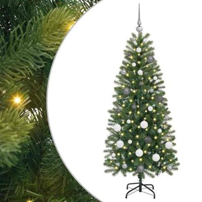 VidaXL Kunstkerstboom met 150 led met standaard groen 150 cm pe en pvc