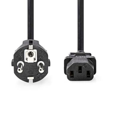 Nedis Stroomkabel | Type F (CEE 7/7) Male | IEC-320-C13 | Recht | Recht | Vernikkeld | 3.00 m | Rond | PVC | Zwart | Label - CEGL10030BK30 Nedis Stroomkabel | Type F (CEE 7/7) Male | IEC-320-C13 | Recht | Recht | Vernikkeld | 3.00 m | Rond | PVC | Zwart | Label - CEGL10030BK30