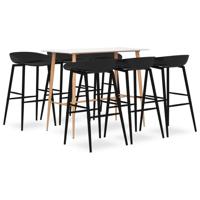 7-delige Barset wit en zwart - thumbnail