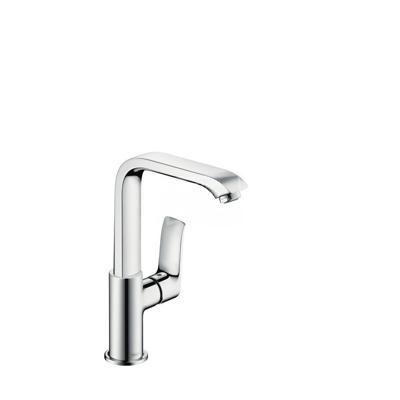 Hansgrohe Metris wastafelkraan met hoge draaibare uitloop met waste chroom 31087000 Hansgrohe Metris wastafelkraan met hoge draaibare uitloop met waste chroom 31087000