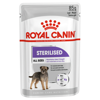 Royal Canin Sterilised natvoer hond (paté) 4 dozen (48 x 85 g)