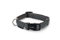 Beeztees - Halsband Hond - Mac Leather - Grijs - 20-40 Cm - thumbnail