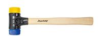 Wiha Kunststof hamer Safety | middelzacht/hard | met hickorysteel | rond-slagkop | 60 mm - 26656 - 26656 - thumbnail