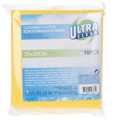 Ultra Clean viscose huishouddoekjes 10 stuks