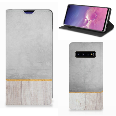 Samsung Galaxy S10 Book | Wallet Case | Wood Concrete Samsung Galaxy S10 Book | Wallet Case | Wood Concrete