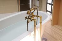 Badmengkraan Sapho Antea met Handdouche 2-knop 11 cm Brons - thumbnail