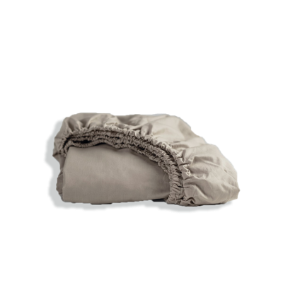 Cinderella hoeslaken katoen 80x210 taupe tot 25 cm Cinderella hoeslaken katoen 80x210 taupe tot 25 cm