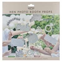 Ginger Ray fotobooth props team bride 10 stuks | 10 stuks - thumbnail