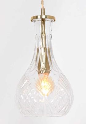 Mexlite Hanglamp Grazio glass Ø 14 cm mat goud Mexlite Hanglamp Grazio glass Ø 14 cm mat goud