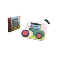 Jouéco® Fien & Teun tractor puzzel hout - thumbnail