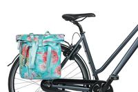 Basil bloom field fietsshopper, gerecycled pet, waterdicht, verstelbare schouderriem, laptopvak, 15-20l, sky blue - thumbnail