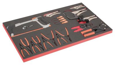 Bahco Foaminlay Fit&Go 40" met tangen - 20-delig - FF1B10LM Bahco Foaminlay Fit&Go 40" met tangen - 20-delig - FF1B10LM