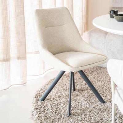 By-Boo Draaibare Eetkamerstoel 'Bliss' kleur Beige