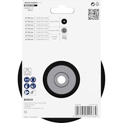 Bosch Accessories 2608601784 Steunschijf M14 hard Diameter 125 mm Bosch Accessories 2608601784 Steunschijf M14 hard Diameter 125 mm