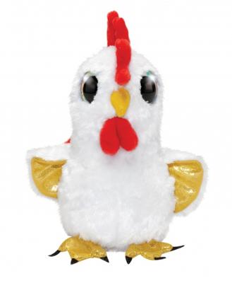 Lumo Stars knuffel Lumo Rooster Booster 15 cm wit Lumo Stars knuffel Lumo Rooster Booster 15 cm wit