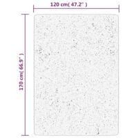 Vloerkleed HUARTE laagpolig zacht wasbaar 120x170 cm antraciet - thumbnail