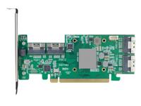 HighPoint SSD7580B PCIe 4.0x16 8x U.2P NVMe interface kaart - thumbnail
