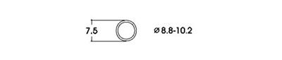 roco 40073 Traction tyres for AC locomotives. For wheels with diameter 8.8-10.2 mm.1 (pcs/stuks/Stück)