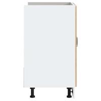 Spoelbakonderkast Lucca bewerkt hout sonoma eikenkleurig - thumbnail