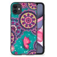 iPhone 11 Leuk Telefoonhoesje Cirkels en Vlinders - thumbnail
