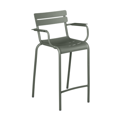 Fermob Luxembourg barkruk met arm H70 Rosemary