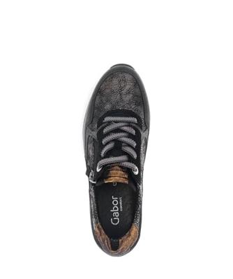 Gabor 76.318.67 schwarz orange Zwart maat 42