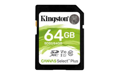 Kingston Canvas Select Plus SDXC 64 GB geheugenkaart